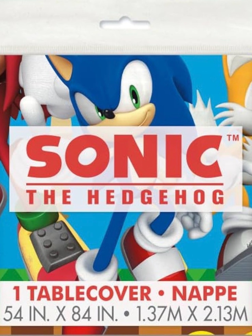 Sonic the Headgehog Event Birthday Party Table Cover